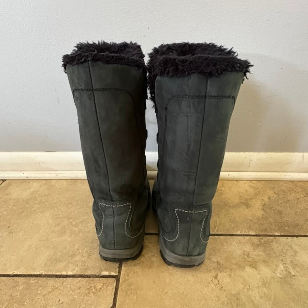 Keen Brighton Tall Winter Boots Womens 7 Gray Waterproof Fur Lined Snow Boots - Picture 6 of 9